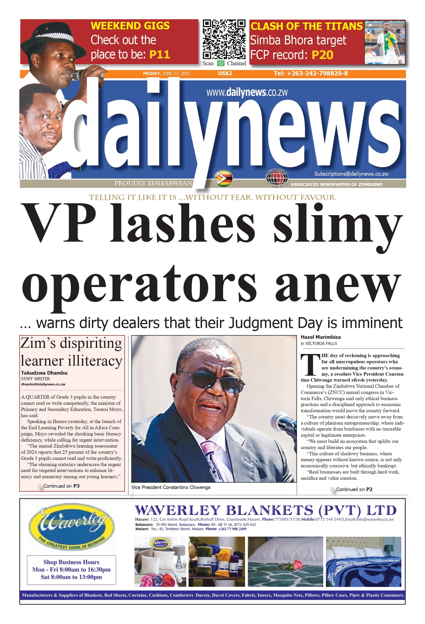 Friday 27 June 2025